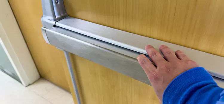 Installing a Push Bar on a Door Brent
